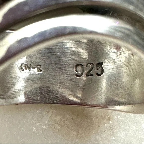 Boho Magic Curved Multi Layer Sterling Silver Full Finger Statement Ring - Picture 8 of 16